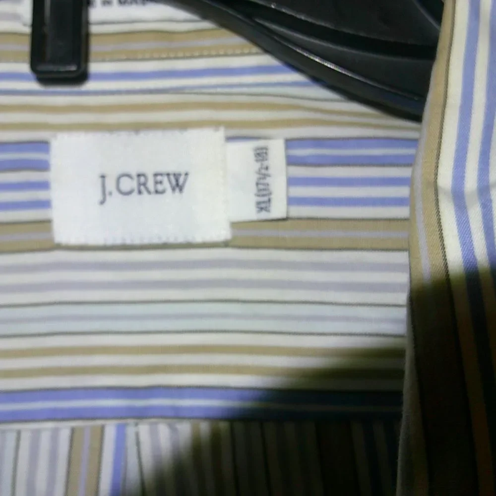 Men's J‎ Crew Striped Dress Shirt Size XL